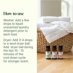 Wool Dryer Balls 6 Pack and Sparkling Laundry Blend 3 Pack